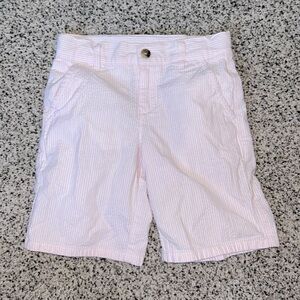 Jamie and Jack seersucker pink shorts